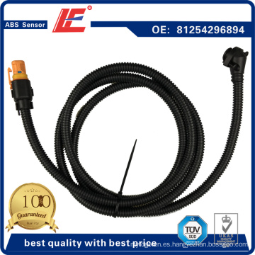 Auto ABS Sensor Cable de conexión del camión Sistema de frenos antibloqueo Transductor Indicador Cable de conexión del sensor 81254296894 para Hombre